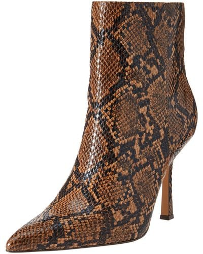The Drop Gail Heeled Ankle Bootie - Brown