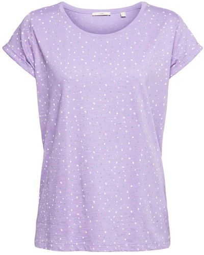 Esprit 992cc1k323 Camiseta - Morado