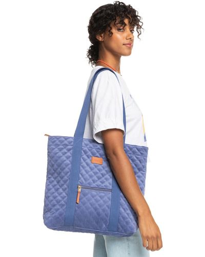 Roxy Corduroy Tote Bag for - Tote bag en velours côtelé - - One size - Bleu