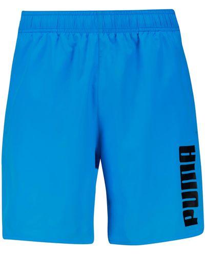PUMA Swim Mid Shorts 1p - Blauw