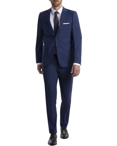 Calvin Klein Skinny Fit trennt mit Performance Stretch Stoff Business-Anzug Hosen-Set - Blau