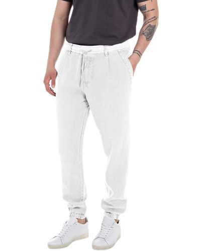 Replay M9926 Essential Trousers - White