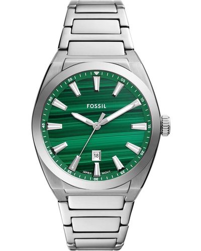 Fossil Montre pour homme Everett à la mode code FS6056 - Vert