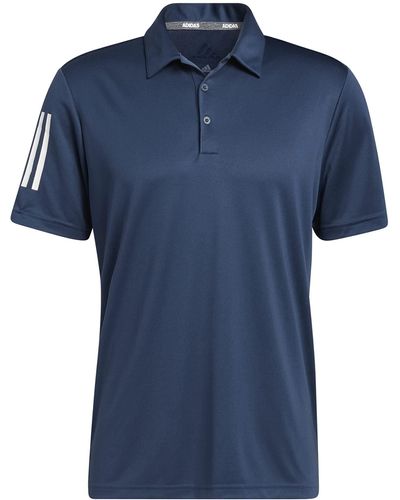 adidas Stripe Basic Polo Shirt - Crew Navy/white - Blue