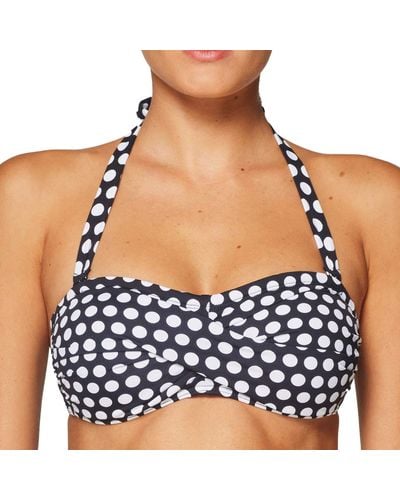 Esprit Crosby Beach Padded Bandeau Bikini Top - Black