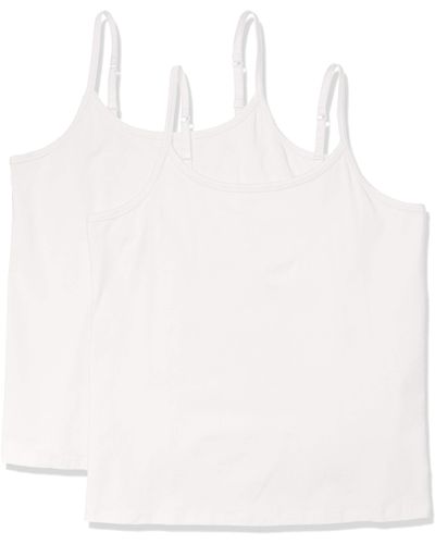Amazon Essentials Plus Size 2-Pack Camisole Camiseta - Blanco