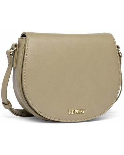 Replay Women's Shoulder Bag Made Of Faux Leather - Multicolour