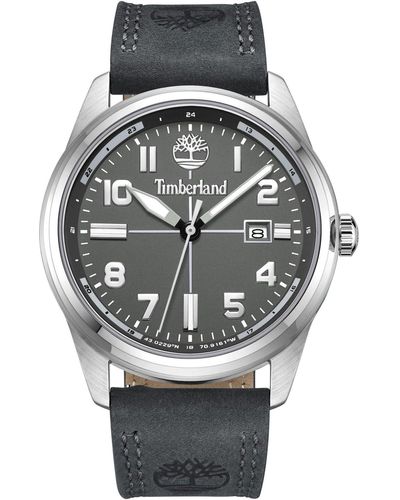Timberland Analogue Quartz Watch With Leather Strap Tdwgb2230704 - Grey