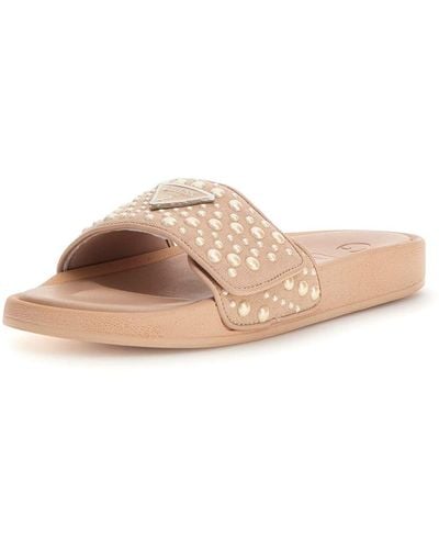 Guess Flgcan Fab19 Nude Sandal - Pink