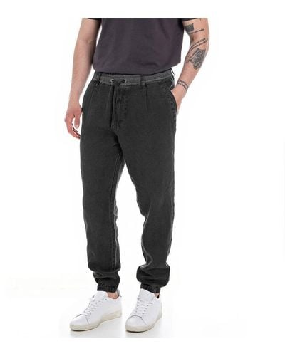 Replay M9926 Essential Trousers - Black