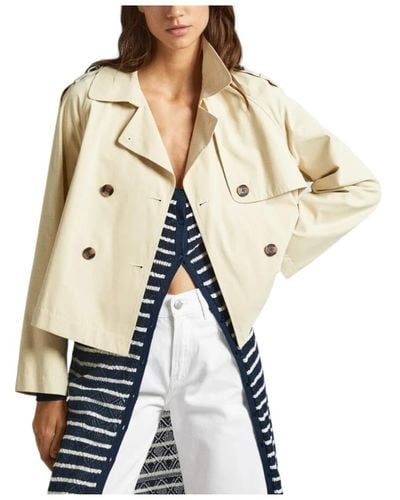 Pepe Jeans Sheila Trench Coat - Natural
