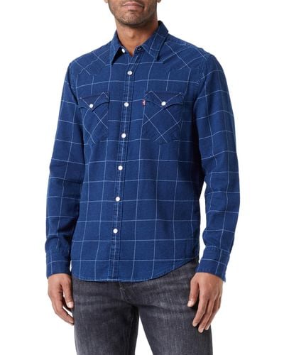 Levi's Barstow Western Standard Shirt Nen - Blauw