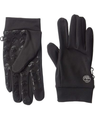 Timberland Softshell Handflächengriff Handschuhe für kaltes Wetter - Schwarz