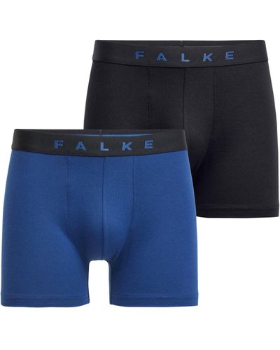 FALKE 2-Pack Boxer Atmungsaktiv Regular fit Baumwolle - Blau