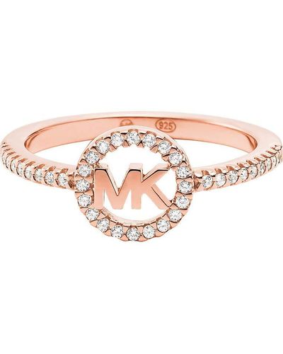 Michael Kors Ring 925er Silber 52 Roségold 32010735 - Pink