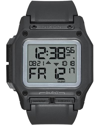 Nixon Digital LCD-Digitalmodul Uhr mit Kunststoff Armband A1180867-00 - Schwarz