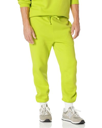 Amazon Essentials Pantaloni della Tuta a Fondo Chiuso vestibilità Comoda - Giallo