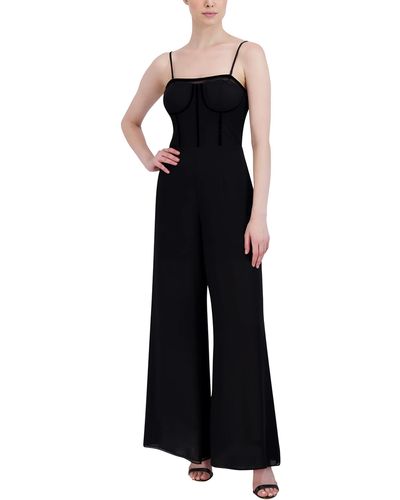 Women’s Sleeveless Wide Leg Jumpsuit with Wrap Front main image 1
