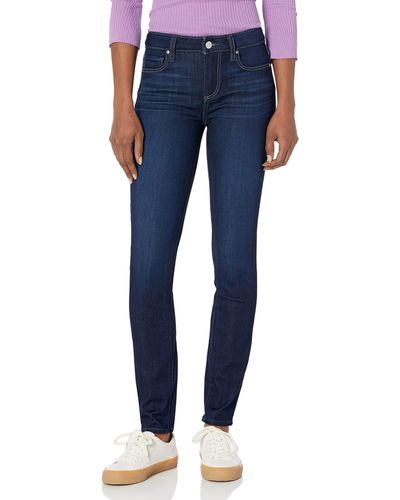 PAIGE Verdugo Mid Rise Ankle Length Ultra Skinny In Hepburn - Blue