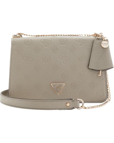 Guess Jena Convertible Xbody Flap Taupe Logo - Grigio