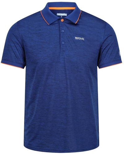 Regatta S Remex Ii Short Sleeve Quick Drying Polo Shirt - Blue
