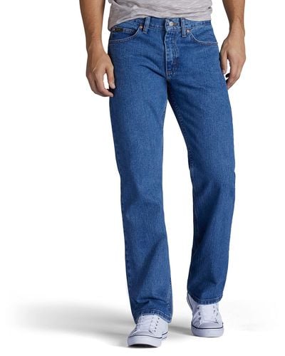 Lee Jeans Regular Fit Bootcut Jeans - Blau