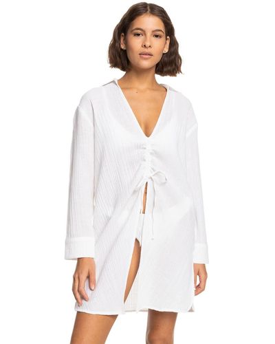 Roxy Shirt Dress for - Hemdkleid - Frauen - L - Weiß