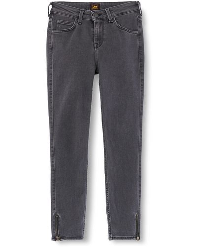 Lee Jeans Scarlett High Zip Jeans - Grau