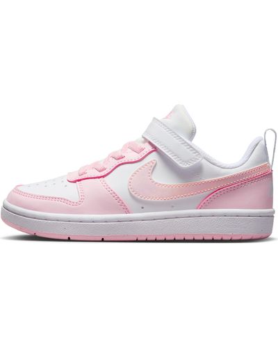 Nike Court Borough Low Sneaker White/pink Foam 35.5 - Paars