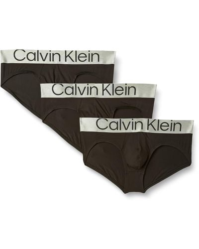 Calvin Klein 3 Pack Briefs - Modern Cotton in Blue for Men