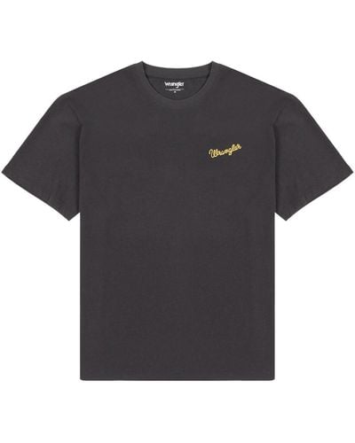 Wrangler Slogan Tee T-shirt - Black