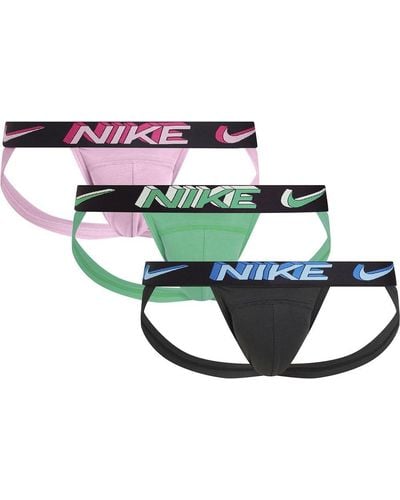 Nike Essential Micro Jockstrap 3 Eenheden M - Groen