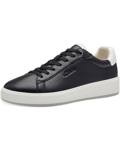 S.oliver Sneaker flach mit dicker Sohle Vegan - Blau