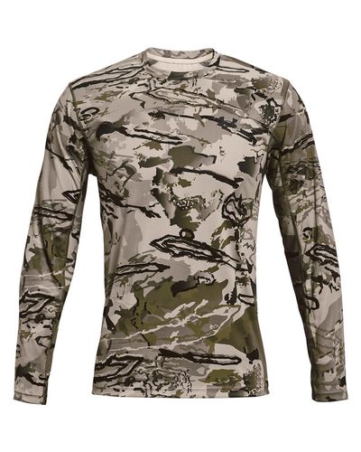 Under Armour Iso-chill Brush Line Long Sleeve T-shirt - Grigio
