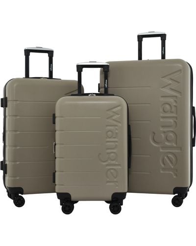 Wrangler Maverick 3 Piece Luggage Set - Gray