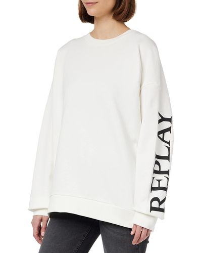 Replay W3638G Sweatshirt - Weiß