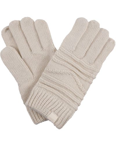 Regatta S Multimix Iv Cable Knitted Gloves - Natural