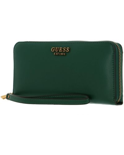 Guess Laurel Slg Large Zip Around L Forest - Green