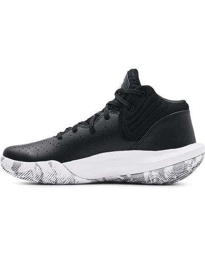 Under Armour Mixte Grade School UA Jet '21 Chaussures de Basketball Court Performance - Noir