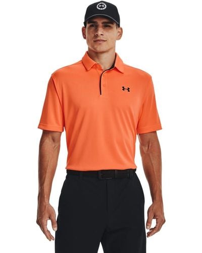 Under Armour Tech Golf Polo Shirt Short-sleeved - Orange