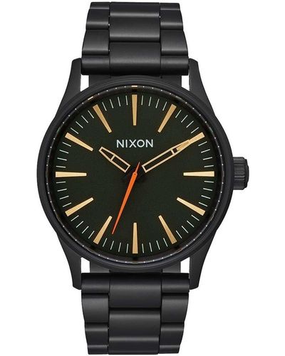 Nixon Analog Quarz Uhr mit Edelstahl beschichtet Armband A4501032-00 - Grün