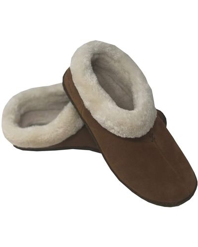 Columbia S Duchess Hill Suede Fur Slippers - Brown