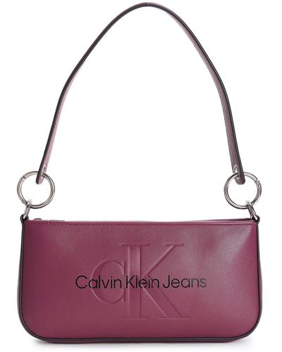 Calvin Klein CK JEANS Tasca A Spalla SCULTATA 25 Mono - Viola