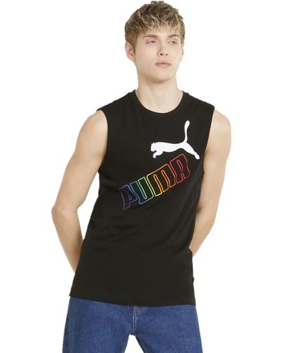 PUMA Essentials+ Rainbow Ärmelloses T-Shirt - Schwarz