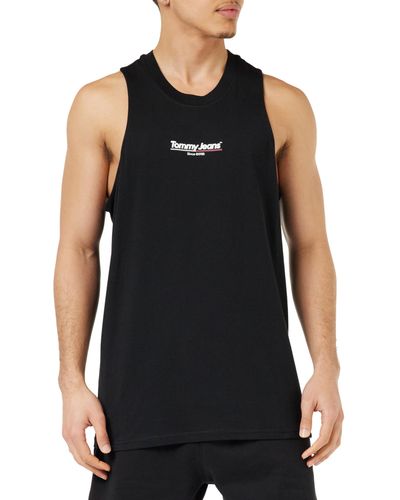 Tommy Hilfiger Tank Top mit Logo - Schwarz