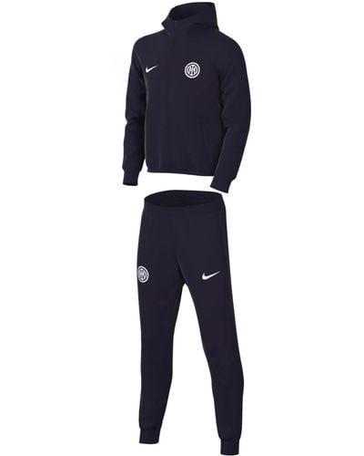 Nike 2022-2023 Inter Milan Hooded Tracksuit - Bleu