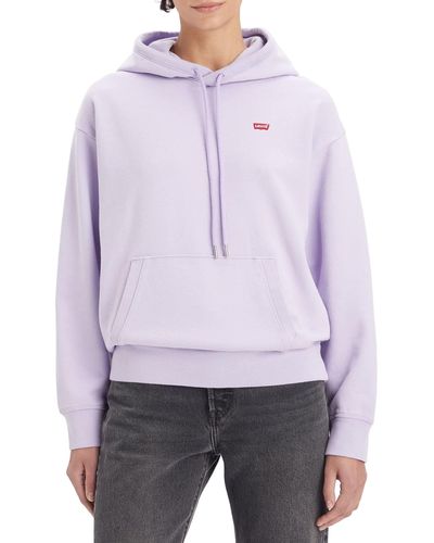 Levi's Standard Sweatshirt Hoodie - Purple