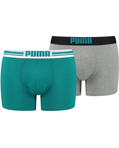 PUMA 2 Korte Boxershorts Met Gepositioneerd Logo - Meerkleurig