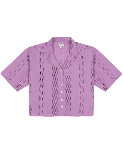 Wrangler Oversized 2resort Shirt - Purple