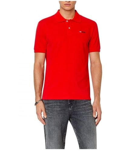 DIESEL T- Smith-Div Polo Shirt - Rouge